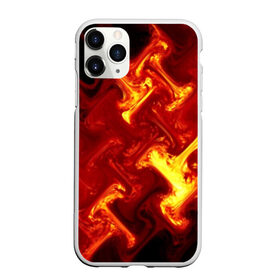 Чехол для iPhone 11 Pro матовый с принтом Огненная лава в Кировске, Силикон |  | fire | flame | in fire | smoke | в огне | дым | огненный | огонь | текстуры