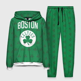 Мужской костюм 3D (с толстовкой) с принтом Boston Celtics в Кировске,  |  | Тематика изображения на принте: boston | boston celtics | celtics | бостон | бостон селтикс