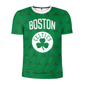 Мужская футболка 3D спортивная с принтом Boston Celtics в Кировске, 100% полиэстер с улучшенными характеристиками | приталенный силуэт, круглая горловина, широкие плечи, сужается к линии бедра | boston | boston celtics | celtics | бостон | бостон селтикс