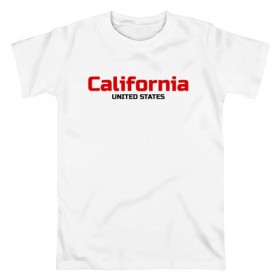 Мужская футболка хлопок с принтом USA - California в Кировске, 100% хлопок | прямой крой, круглый вырез горловины, длина до линии бедер, слегка спущенное плечо. | america | california | california city | california republic | usa | америка | калифорния | соединенные штаты | сша | штат