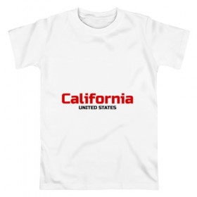 Мужская футболка хлопок с принтом USA - California в Кировске, 100% хлопок | прямой крой, круглый вырез горловины, длина до линии бедер, слегка спущенное плечо. | Тематика изображения на принте: america | california | california city | california republic | usa | америка | калифорния | соединенные штаты | сша | штат