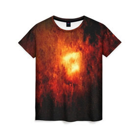 Женская футболка 3D с принтом Черная дыра в Кировске, 100% полиэфир ( синтетическое хлопкоподобное полотно) | прямой крой, круглый вырез горловины, длина до линии бедер | galaxy | nebula | space | star | абстракция | вселенная | галактика | звезда | звезды | космический | планеты