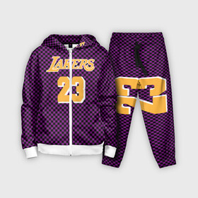 Детский костюм 3D с принтом Lebron James в Кировске,  |  | jersey | king james | lakers | lebron | lebron james | los angeles lakers | джерси | леброн | леброн джеймс