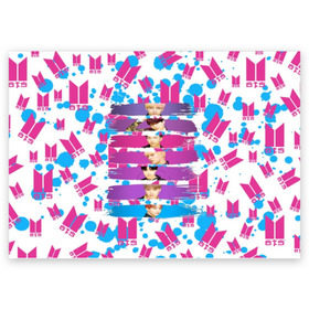 Поздравительная открытка с принтом Bts Lover Yourself в Кировске, 100% бумага | плотность бумаги 280 г/м2, матовая, на обратной стороне линовка и место для марки
 | bangtan | boy | j hope | jimin | jin | jungkook | korea | luv | rm | suga | v | with | бтс | кей | поп
