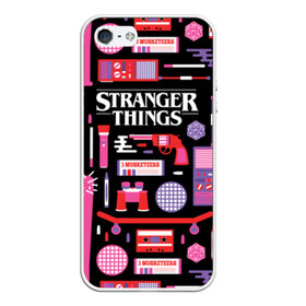 Чехол для iPhone 5/5S матовый с принтом STRANGER THINGS STARTER PACK в Кировске, Силикон | Область печати: задняя сторона чехла, без боковых панелей | 11 | eleven | logo | netflix | pack | starter | stranger | things | дела | крайне | лого | логотип | одинадцать | одиннадцать | очень | пак | события | стартер | странные | стренджер