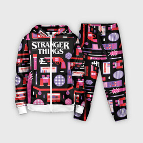 Детский костюм 3D с принтом STRANGER THINGS STARTER PACK в Кировске,  |  | 11 | eleven | logo | netflix | pack | starter | stranger | things | дела | крайне | лого | логотип | одинадцать | одиннадцать | очень | пак | события | стартер | странные | стренджер