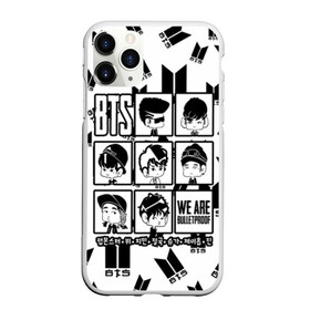 Чехол для iPhone 11 Pro матовый с принтом BTS WE ARE BULLETPROOF в Кировске, Силикон |  | bangtan | boy | j hope | jimin | jin | jungkook | korea | luv | rm | suga | v | with | бтс | кей | поп