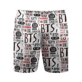 Мужские шорты 3D спортивные с принтом BTS Collage в Кировске,  |  | bangtan | boy | j hope | jimin | jin | jungkook | korea | luv | rm | suga | v | with | бтс | кей | поп