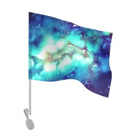 Флаг для автомобиля с принтом Звёздное небо в Кировске, 100% полиэстер | Размер: 30*21 см | galaxy | nebula | space | star | абстракция | вселенная | галактика | звезда | звезды | космический | планеты