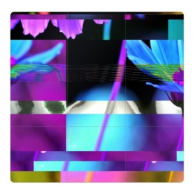 Магнитный плакат 3Х3 с принтом Весна геометрия в Кировске, Полимерный материал с магнитным слоем | 9 деталей размером 9*9 см | abstraction | watercolor | абстракция красок | акварель | брызги красок | живопись | краска | потертость красок | размытые краски | текстуры | яркие краски