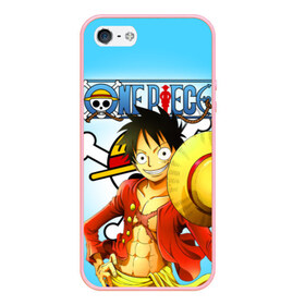 Чехол для iPhone 5/5S матовый с принтом One Piece в Кировске, Силикон | Область печати: задняя сторона чехла, без боковых панелей | Тематика изображения на принте: monkey d. luffy | one piece | tony tony chopper | аниме | большой куш | ван пис | ванпис | манга | манки д. луффи | пираты | пираты соломенной шляпы | тони тони чоппер