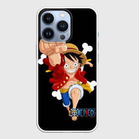 Чехол для iPhone 13 Pro с принтом удар One Piece в Кировске,  |  | Тематика изображения на принте: monkey d. luffy | one piece | tony tony chopper | аниме | большой куш | ван пис | ванпис | манга | манки д. луффи | пираты | пираты соломенной шляпы | тони тони чоппер