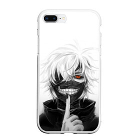 Чехол для iPhone 7Plus/8 Plus матовый с принтом Kaneki Ken в Кировске, Силикон | Область печати: задняя сторона чехла, без боковых панелей | anteiku | ghoul | kaneki | ken | tokyo | антейку | гуль | канеки | кен | токийский