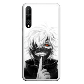 Чехол для Honor P30 с принтом Kaneki Ken в Кировске, Силикон | Область печати: задняя сторона чехла, без боковых панелей | anteiku | ghoul | kaneki | ken | tokyo | антейку | гуль | канеки | кен | токийский