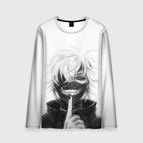 Мужской лонгслив 3D с принтом Kaneki Ken в Кировске, 100% полиэстер | длинные рукава, круглый вырез горловины, полуприлегающий силуэт | anteiku | ghoul | kaneki | ken | tokyo | антейку | гуль | канеки | кен | токийский