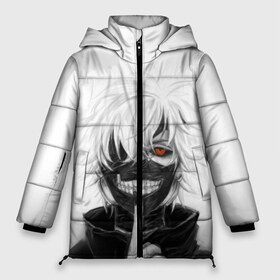 Женская зимняя куртка 3D с принтом Kaneki Ken в Кировске, верх — 100% полиэстер; подкладка — 100% полиэстер; утеплитель — 100% полиэстер | длина ниже бедра, силуэт Оверсайз. Есть воротник-стойка, отстегивающийся капюшон и ветрозащитная планка. 

Боковые карманы с листочкой на кнопках и внутренний карман на молнии | anteiku | ghoul | kaneki | ken | tokyo | антейку | гуль | канеки | кен | токийский