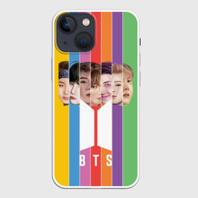 Чехол для iPhone 13 mini с принтом BTS в Кировске,  |  | bangtanboys | bt 21 | bts | bts army | bts stickers | j hope | jimin | jin | jungkook | k pop | rap monster | rapmon | suga | актер | бойбенд | бтс | корея | певец | стикеры bts