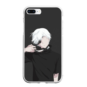 Чехол для iPhone 7Plus/8 Plus матовый с принтом Kaneki Ken в Кировске, Силикон | Область печати: задняя сторона чехла, без боковых панелей | anteiku | ghoul | kaneki | ken | tokyo | антейку | гуль | канеки | кен | токийский