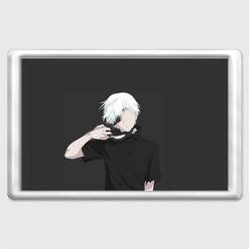 Магнит 45*70 с принтом Kaneki Ken в Кировске, Пластик | Размер: 78*52 мм; Размер печати: 70*45 | anteiku | ghoul | kaneki | ken | tokyo | антейку | гуль | канеки | кен | токийский