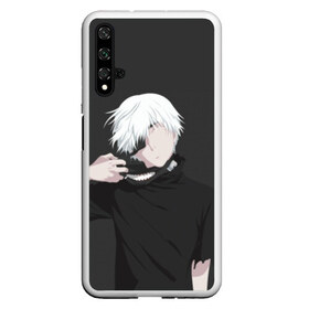 Чехол для Honor 20 с принтом Kaneki Ken в Кировске, Силикон | Область печати: задняя сторона чехла, без боковых панелей | anteiku | ghoul | kaneki | ken | tokyo | антейку | гуль | канеки | кен | токийский