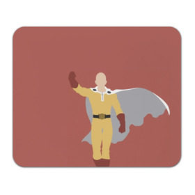 Коврик для мышки прямоугольный с принтом Saitama в Кировске, натуральный каучук | размер 230 х 185 мм; запечатка лицевой стороны | Тематика изображения на принте: hero | man | one | one punch | punch | punch man | saitama | super | superhero | ванпанчмен | герой | сайтама | супер | супергерой