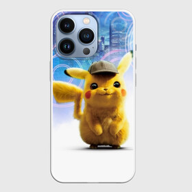 Чехол для iPhone 13 Pro с принтом Pikachu Detective в Кировске,  |  | anime | game | nintendo | pikachu | pokemon | аниме | детектив | игра | кино | пикачу | покемон | эш кетчум