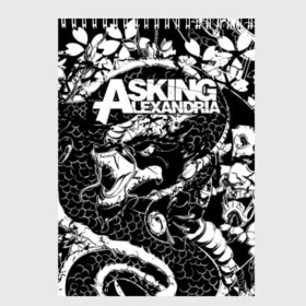 Скетчбук с принтом Asking Alexandria в Кировске, 100% бумага
 | 48 листов, плотность листов — 100 г/м2, плотность картонной обложки — 250 г/м2. Листы скреплены сверху удобной пружинной спиралью | aa | ben bruce | death | destiny | from | metal | rock | sumerian | to | йорк | метал | рок | хард | хеви | электроникор