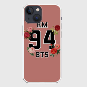 Чехол для iPhone 13 mini с принтом RM BTS в Кировске,  |  | bangtan | bighit | boy | fake love | j hope | jimin | jin | jungkook | korea | kpop | live | luv | mic drop | rm | suga | v | with | бтс | кей | поп