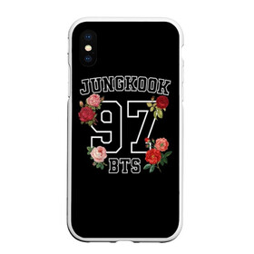 Чехол для iPhone XS Max матовый с принтом JUNGKOOK 97 BTS в Кировске, Силикон | Область печати: задняя сторона чехла, без боковых панелей | bangtan | bighit | boy | fake love | j hope | jimin | jin | jungkook | korea | kpop | live | luv | mic drop | rm | suga | v | with | бтс | кей | поп