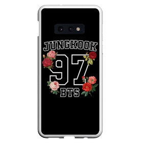 Чехол для Samsung S10E с принтом JUNGKOOK 97 BTS в Кировске, Силикон | Область печати: задняя сторона чехла, без боковых панелей | bangtan | bighit | boy | fake love | j hope | jimin | jin | jungkook | korea | kpop | live | luv | mic drop | rm | suga | v | with | бтс | кей | поп