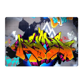 Магнитный плакат 3Х2 с принтом НЕОНОВОЕ ГРАФФИТИ в Кировске, Полимерный материал с магнитным слоем | 6 деталей размером 9*9 см | Тематика изображения на принте: grafiti | paint | street art | urban | город | граффити | искусство | кирпичи | краски | рисунки | стена | улицы | уличное искусство