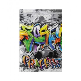 Обложка для паспорта матовая кожа с принтом city street в Кировске, натуральная матовая кожа | размер 19,3 х 13,7 см; прозрачные пластиковые крепления | grafiti | paint | street art | urban | город | граффити | искусство | кирпичи | краски | рисунки | стена | улицы | уличное искусство