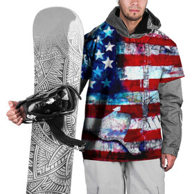 Накидка на куртку 3D с принтом АМЕРИКА в Кировске, 100% полиэстер |  | usa | абстракция | америка | американский | герб | звезды | краска | символика сша | страны | сша | флаг | штаты