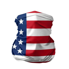 Бандана-труба 3D с принтом USA в Кировске, 100% полиэстер, ткань с особыми свойствами — Activecool | плотность 150‒180 г/м2; хорошо тянется, но сохраняет форму | usa | абстракция | америка | американский | герб | звезды | краска | символика сша | страны | сша | флаг | штаты