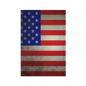 Обложка для паспорта матовая кожа с принтом Американский флаг в Кировске, натуральная матовая кожа | размер 19,3 х 13,7 см; прозрачные пластиковые крепления | usa | абстракция | америка | американский | герб | звезды | краска | символика сша | страны | сша | флаг | штаты