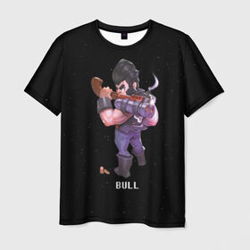 Мужская футболка 3D с принтом Bill в Кировске, 100% полиэфир | прямой крой, круглый вырез горловины, длина до линии бедер | brawl stars | jessie | leon | spike | бравл старс | джесси | леон | спайк