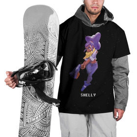 Накидка на куртку 3D с принтом Shelly в Кировске, 100% полиэстер |  | Тематика изображения на принте: brawl stars | jessie | leon | spike | бравл старс | джесси | леон | спайк