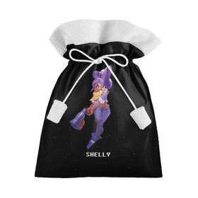Подарочный 3D мешок с принтом Shelly в Кировске, 100% полиэстер | Размер: 29*39 см | brawl stars | jessie | leon | spike | бравл старс | джесси | леон | спайк