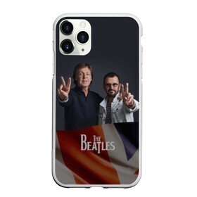 Чехол для iPhone 11 Pro матовый с принтом The Beatles в Кировске, Силикон |  | england | flag | group | music | rock | the beatles | битлз | группа | музыка