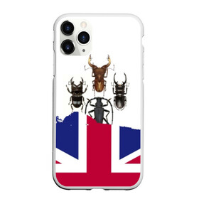 Чехол для iPhone 11 Pro матовый с принтом Жуки в Кировске, Силикон |  | england | flag | the beatles | англия | жуки | флаг