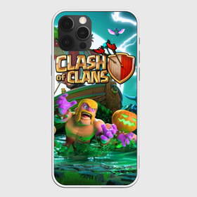 Чехол для iPhone 12 Pro Max с принтом Clash of Clans в Кировске, Силикон |  | Тематика изображения на принте: base | clan wars | coc | hall | hog rider | royale | town | trap | база | гоблин | золото | клеш оф кленс | кок | крепость | кристаллы | трофей | эликсир