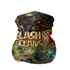 Бандана-труба 3D с принтом Clash of Clans в Кировске, 100% полиэстер, ткань с особыми свойствами — Activecool | плотность 150‒180 г/м2; хорошо тянется, но сохраняет форму | base | clan wars | coc | hall | hog rider | royale | town | trap | база | гоблин | золото | клеш оф кленс | кок | крепость | кристаллы | трофей | эликсир