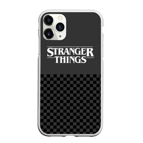 Чехол для iPhone 11 Pro Max матовый с принтом STRANGER THINGS Gray в Кировске, Силикон |  | 11 | 3 сезон | eleven | logo | netflix | stranger | things | дела | крайне | лого | логотип | одинадцать | одиннадцать | очень | события | странные | стренджер