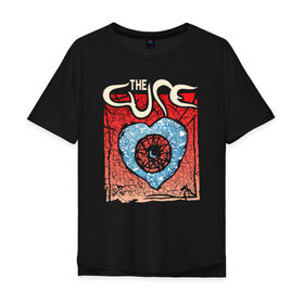 Мужская футболка хлопок Oversize с принтом The Cure в Кировске, 100% хлопок | свободный крой, круглый ворот, “спинка” длиннее передней части | cure | robert james smith | the cure | готик рок | группы | музыка | постпанк | роберт смит | рок