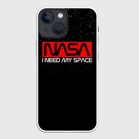 Чехол для iPhone 13 mini с принтом NASA (НА СПИНЕ) в Кировске,  |  | galaxy | nasa | space | space company | star | астрономия | галактика | звезды | космическая компания | космос | наса