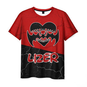 Мужская футболка 3D с принтом Lizer (1) в Кировске, 100% полиэфир | прямой крой, круглый вырез горловины, длина до линии бедер | hate | lizer | rap | лазер | лизер | любовь | реп