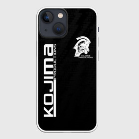 Чехол для iPhone 13 mini с принтом KOJIMA PRODUCTIONS в Кировске,  |  | bridges | death stranding | fragile express | games | kojima | kojima productions | logo | ludens | игры | кодзима | лого | люденс