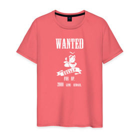 Мужская футболка хлопок с принтом Wanted Shelly в Кировске, 100% хлопок | прямой крой, круглый вырез горловины, длина до линии бедер, слегка спущенное плечо. | 