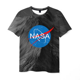 Мужская футболка 3D с принтом NASA в Кировске, 100% полиэфир | прямой крой, круглый вырез горловины, длина до линии бедер | galaxy | nasa | space | space company | star | астрономия | галактика | звезды | космическая компания | космос | наса