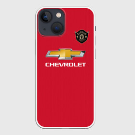 Чехол для iPhone 13 mini с принтом MU home 19 20 в Кировске,  |  | champions | england | league | manchester | paul | pogba | premier | united | англия | лига | манчестер | мю | погба | поль | чемпионов | юнайтед